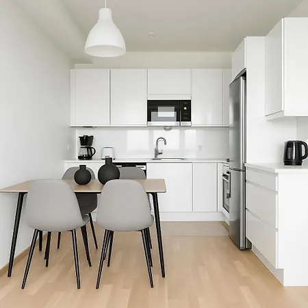 Apartmán Finland Panorama - New Luxury With Own Sauna, One Bedroom, Spacious Balcony With Views And Great Location Next To Nokia Arena *