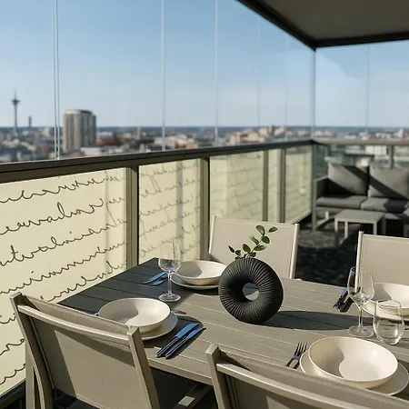 Finland Panorama Suite: Luxury Sauna Retreat With Arena Views Tampere