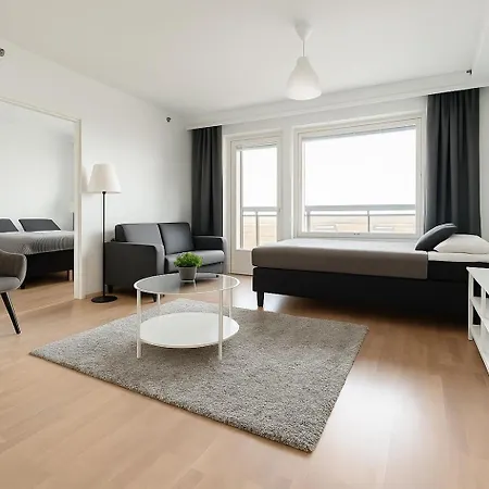 Finland Panorama Suite: Luxury Sauna Retreat With Arena Views