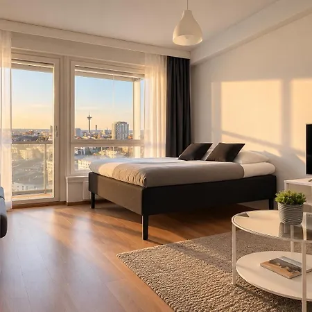 Finland Panorama - New Luxury With Own Sauna, One Bedroom, Spacious Balcony With Views And Great Location Next To Nokia Arena Tampere